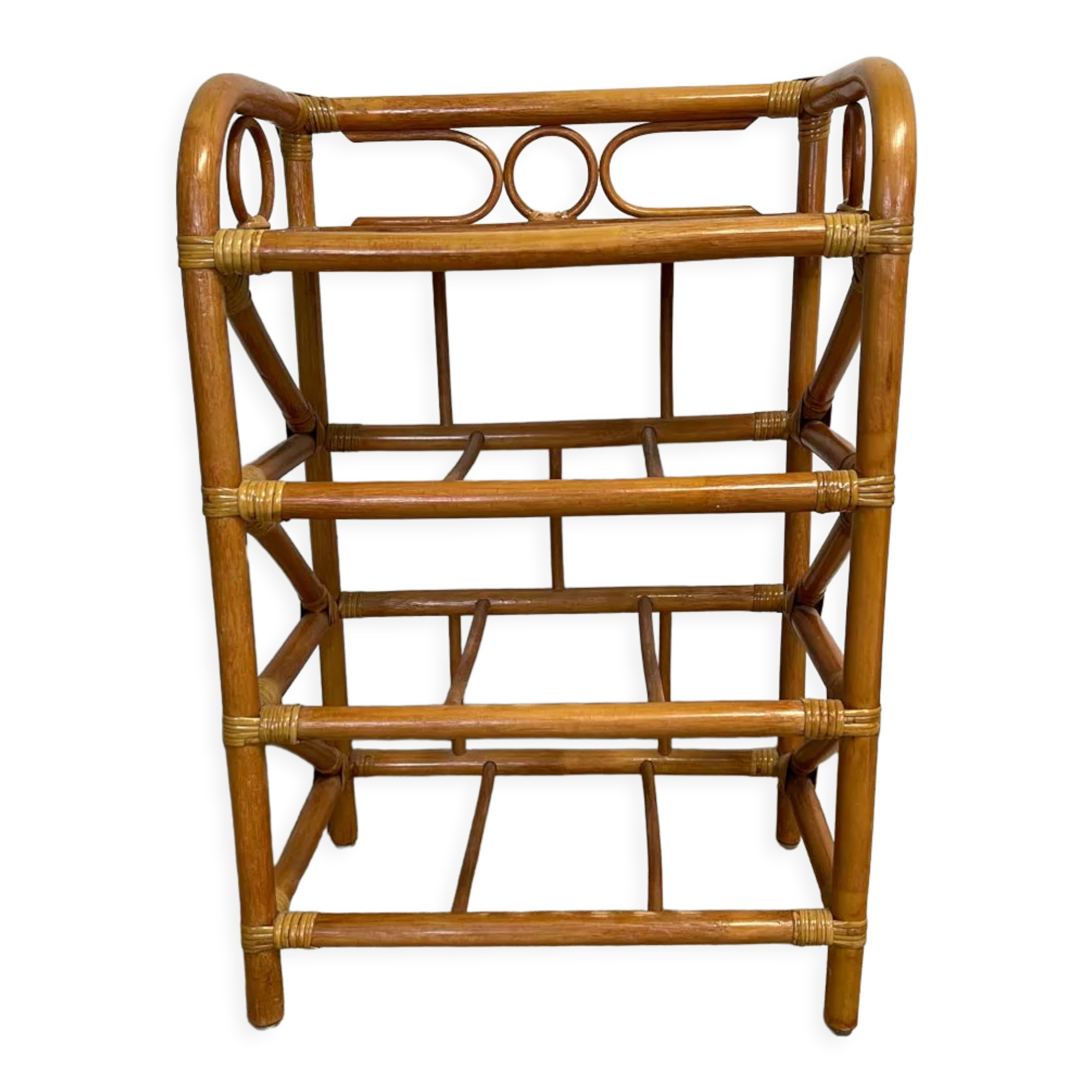 Rattan shelf