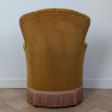 Velvet tub chair