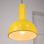 Vintage yellow metal lamp