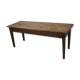 Table à manger rustique française en orme, XIXe siècle