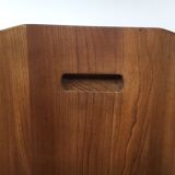 Pierre Chapo series of 6 chairs S 28 solid elm from 1976