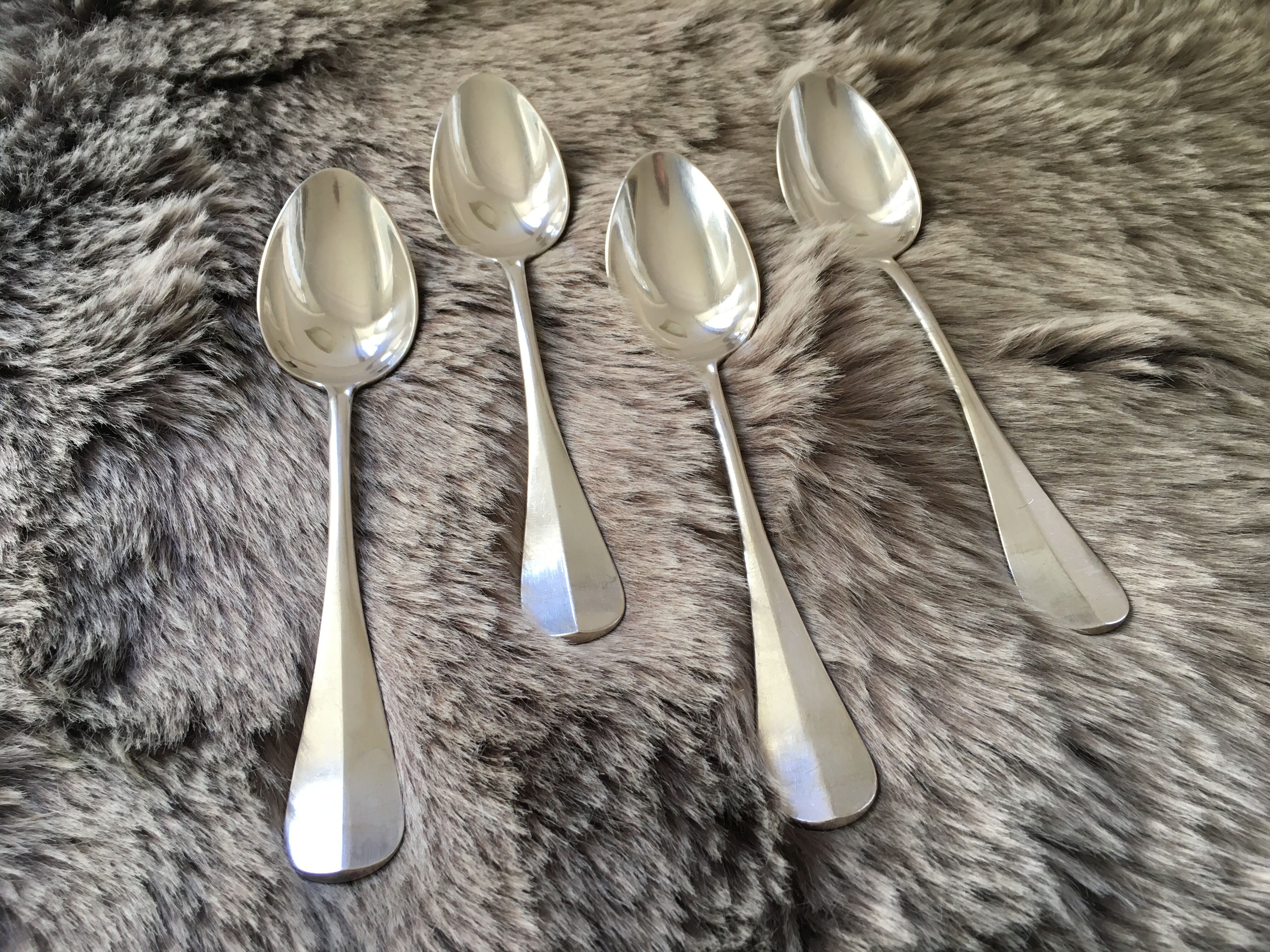 Cailar Bayard silver metal soup spoons