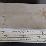 Commode de poupée ancienne bois peint années 30-40