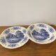 Pair of 2 Sarreguemines dishes, “Romantic” model