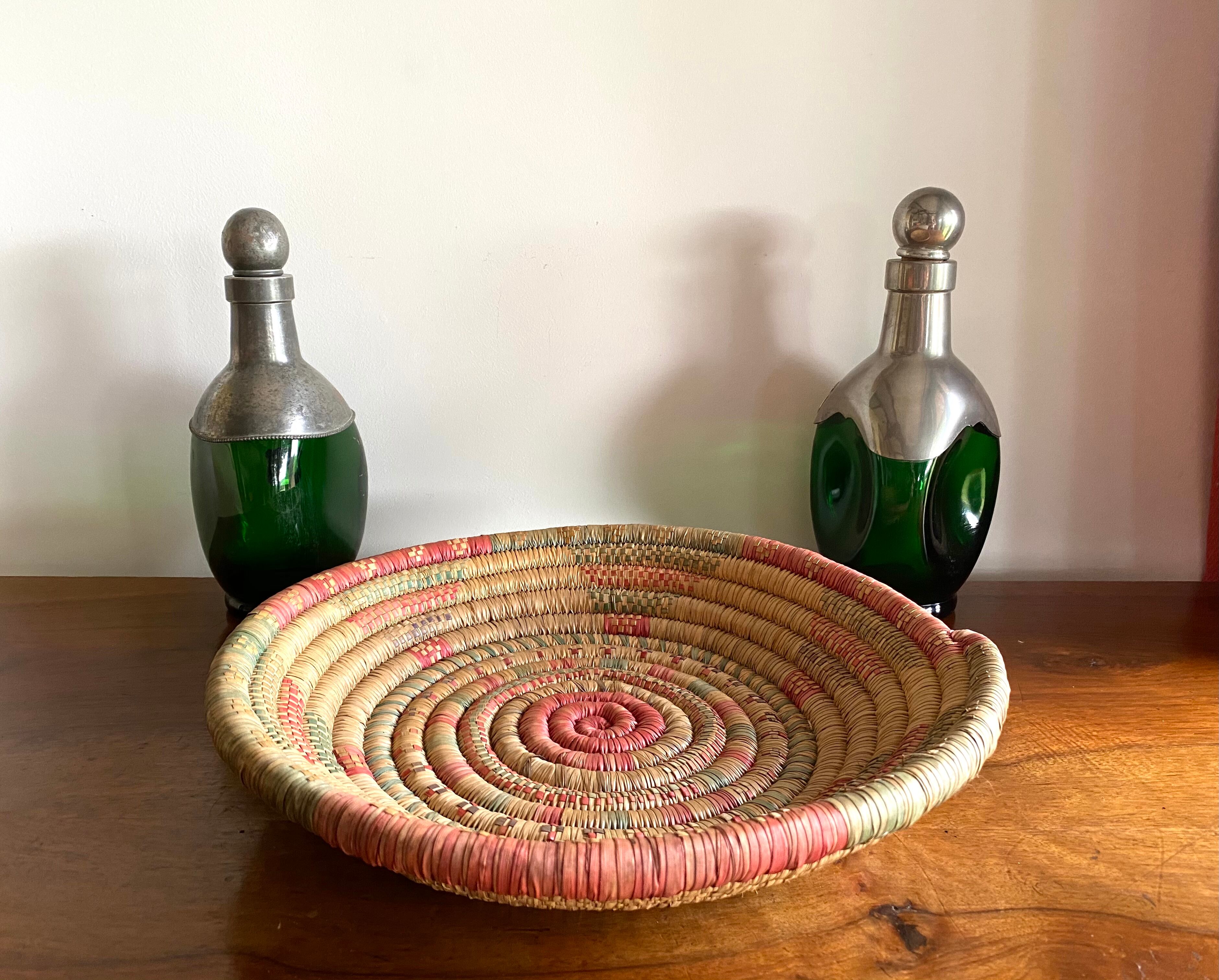African braided basket