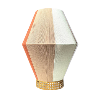 Woven cotton table lamp