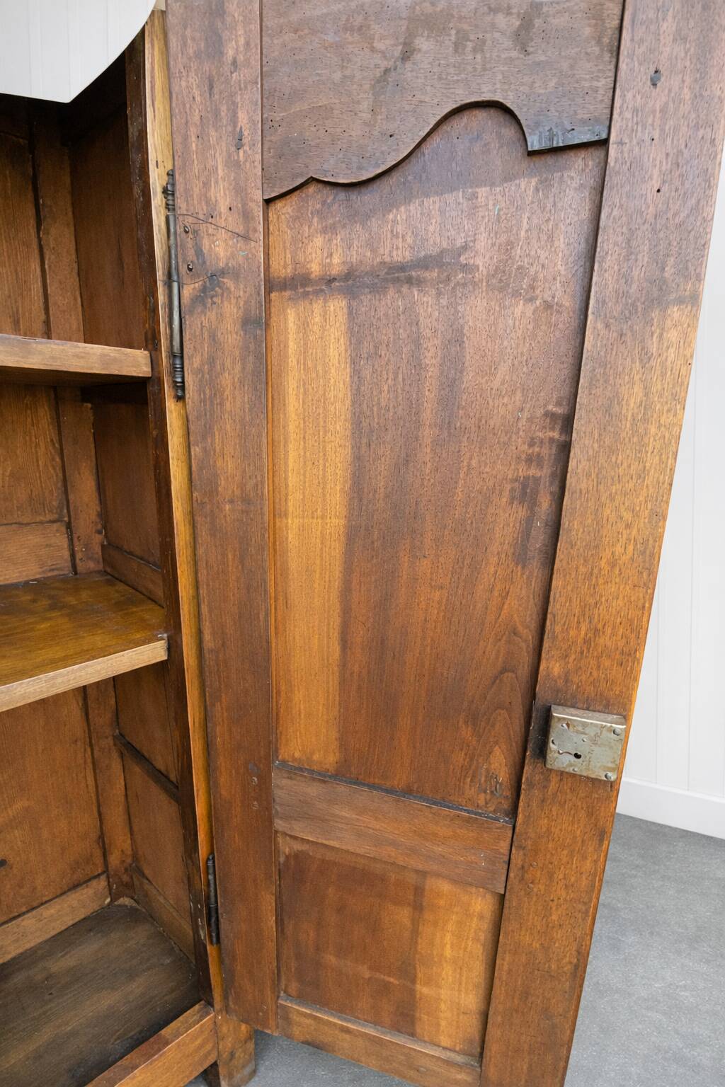 Antique walnut wardrobe – 19th century