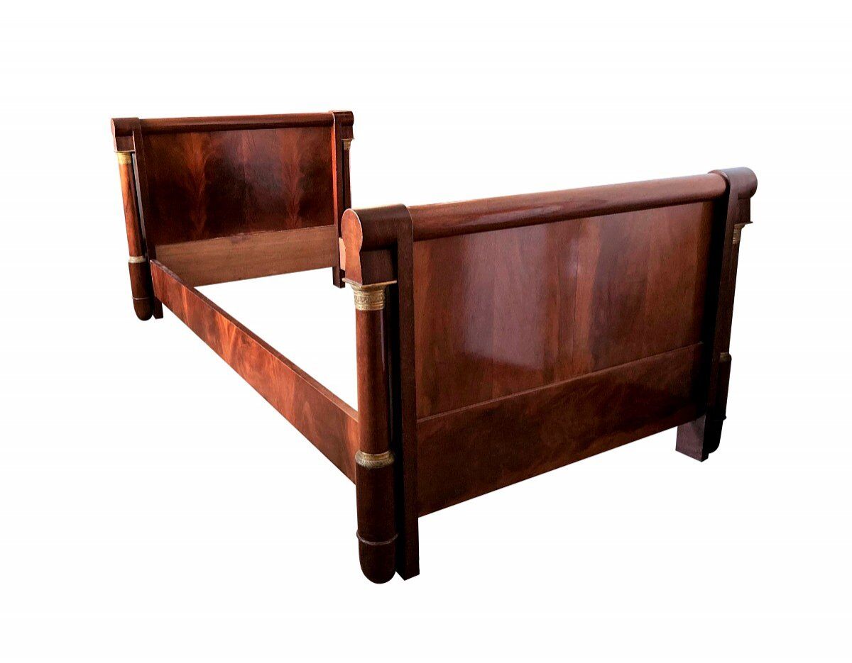 Empire-style mahogany bed
