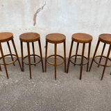 Set of 5 bar top stools