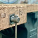 Industrial workbench with cast iron base