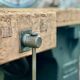 Industrial workbench with cast iron base