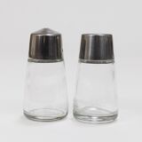 Set of condiments Marianne Denzel salt and pepper, Berndorf, Austria, 1960s