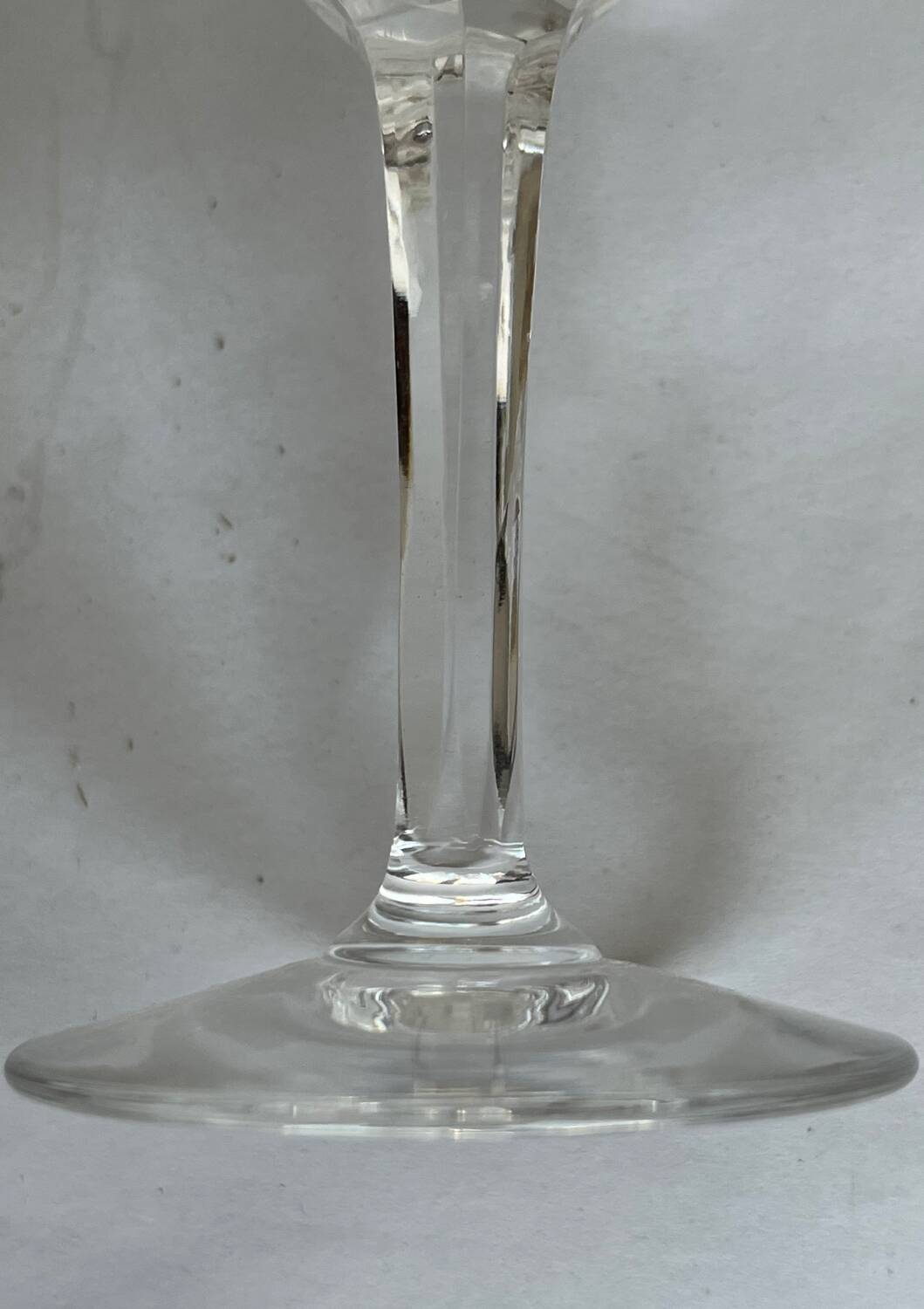 6 Saint Louis crystal white wine glasses