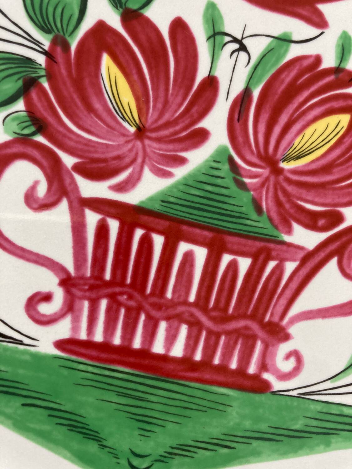 Rooster plate and St Clément basket