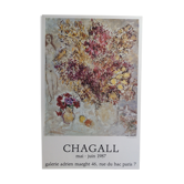 Affiche d'exposition Chagall, Galerie Adrien Maeght, 1987