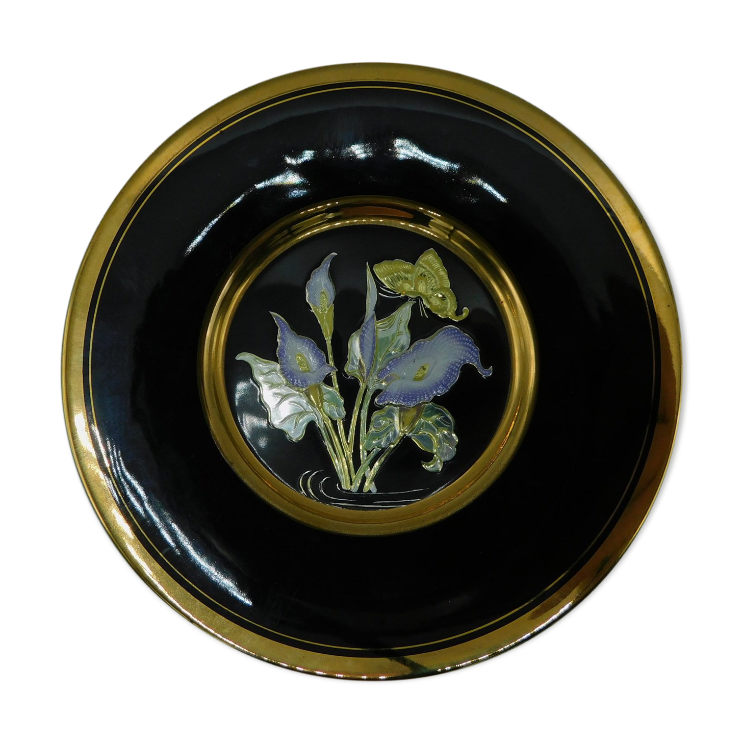 Deco plate - gold 24k - Japan