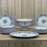 Table service in earthenware of Gien late nineteenth century