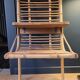 Vintage bamboo and rattan wall shelf