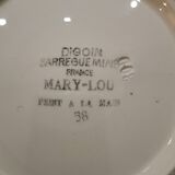 Low compote dish Digoin Sarreguemines