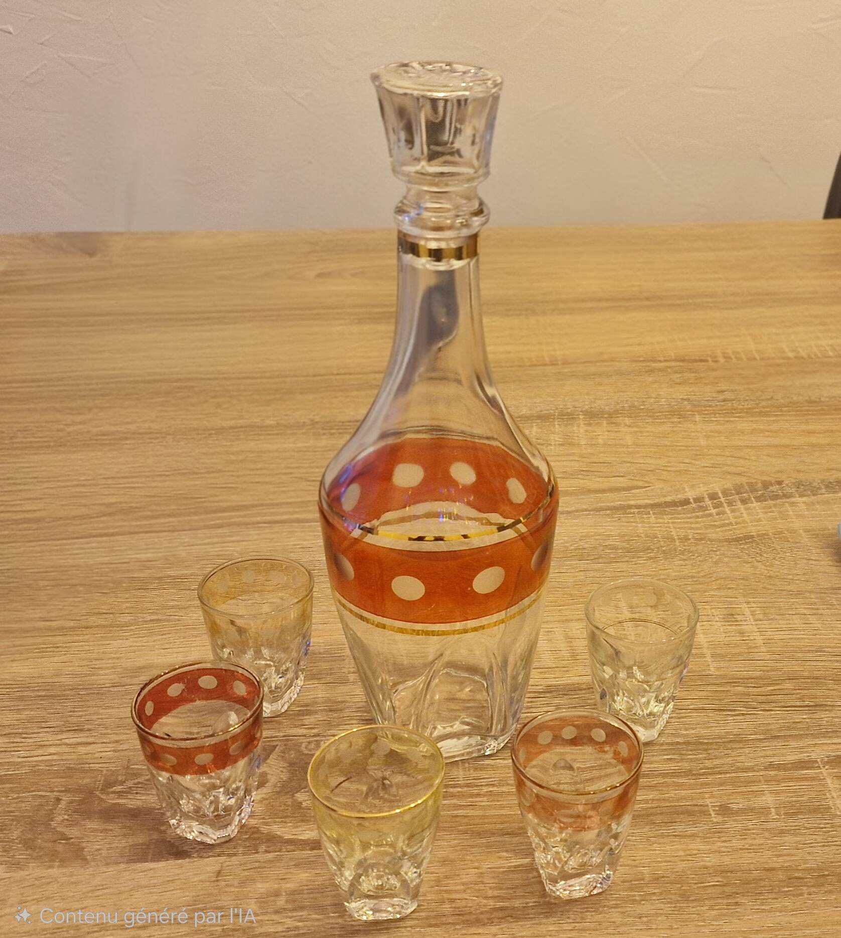 Service à apéritif vintage