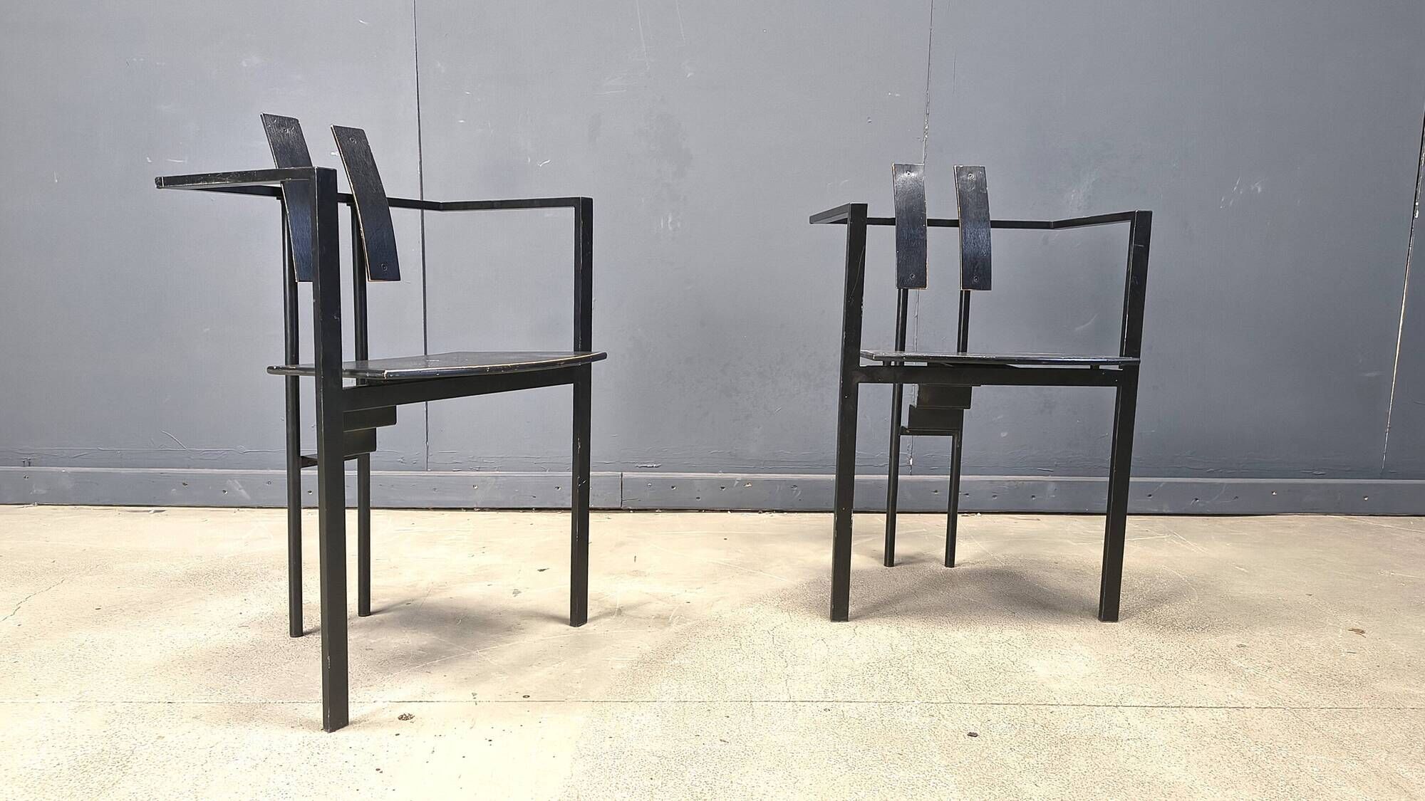 Trix dining chairs by Karl Friedrich Förster for KFF, 1980s, set of 2