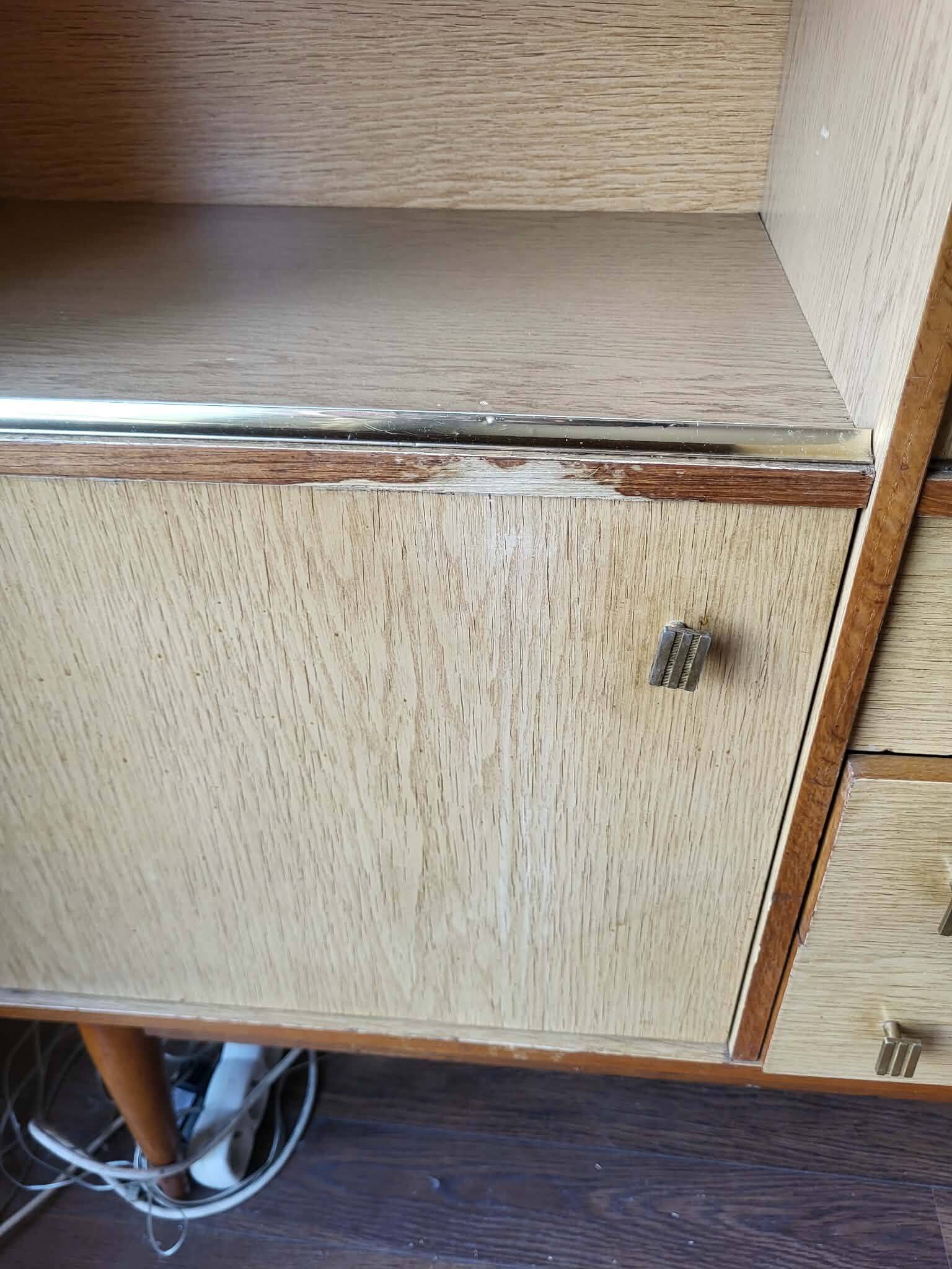 1960s secretary buffet on tapered legs