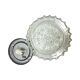 Crystal Ceiling Lamp, Wall Lamp RZB 32310 Floral Motif / Ice Glass, Germany
