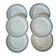 6 assiettes plates anciennes en Terre de fer