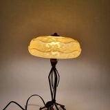 Art Nouveau wrought iron lamp