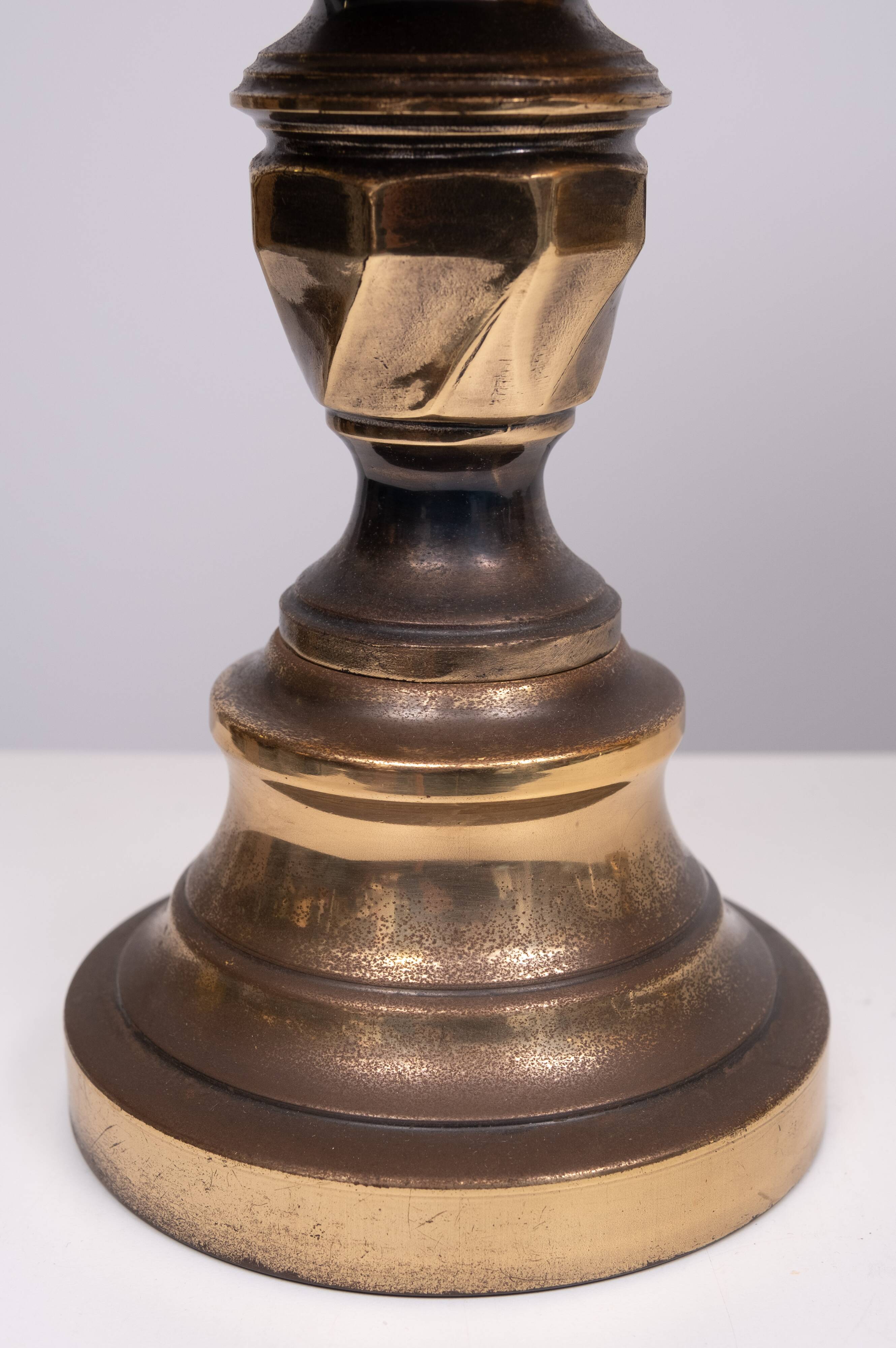 Hollywood Regency Classic Brass Table lamps 1970s France