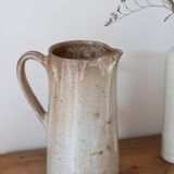 Old vintage stoneware pitcher