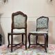 Armand henry pair of natural wood chairs stamped from the regency period