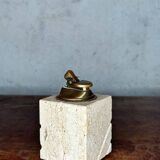 Travertine table lighter