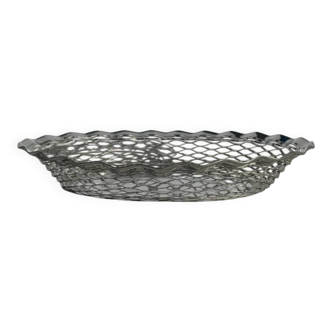 Vintage stainless steel bread basket - Roger Orfevre