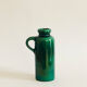 Soliflore vase in iridescent green ceramic West Germany
