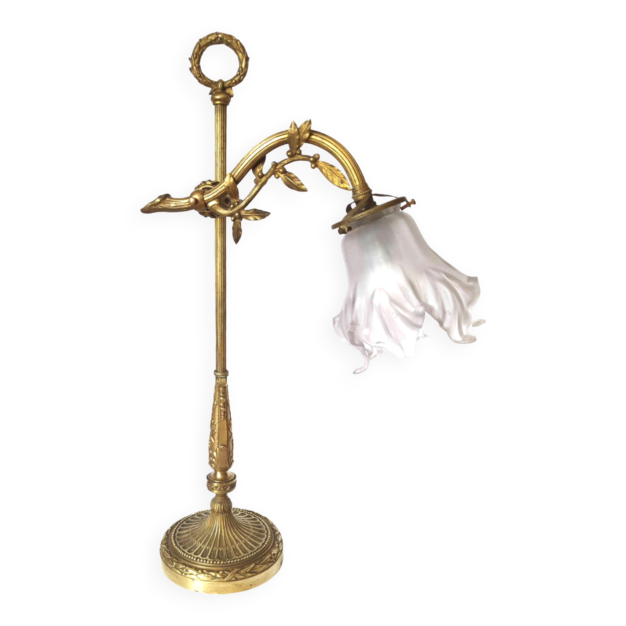 Watchmaker's lamp in bronze late nineteenth early twentieth century