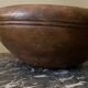 Raw wooden salad bowl