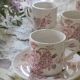 Vintage Coffee Set - 6 Cups and 6 Saucers - Crown Devon Brand