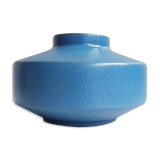 Vase en céramique bleu mat