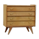 Vintage dresser 1950 solid wood compass feet