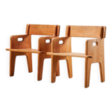 Hans Wegner Pair of 1st Edition Peter's Child Chairs for Fredericia Denmark 1944