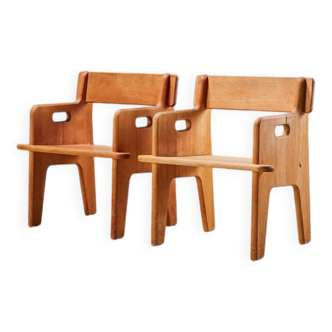 Hans Wegner Pair of 1st Edition Peter's Child Chairs for Fredericia Denmark 1944