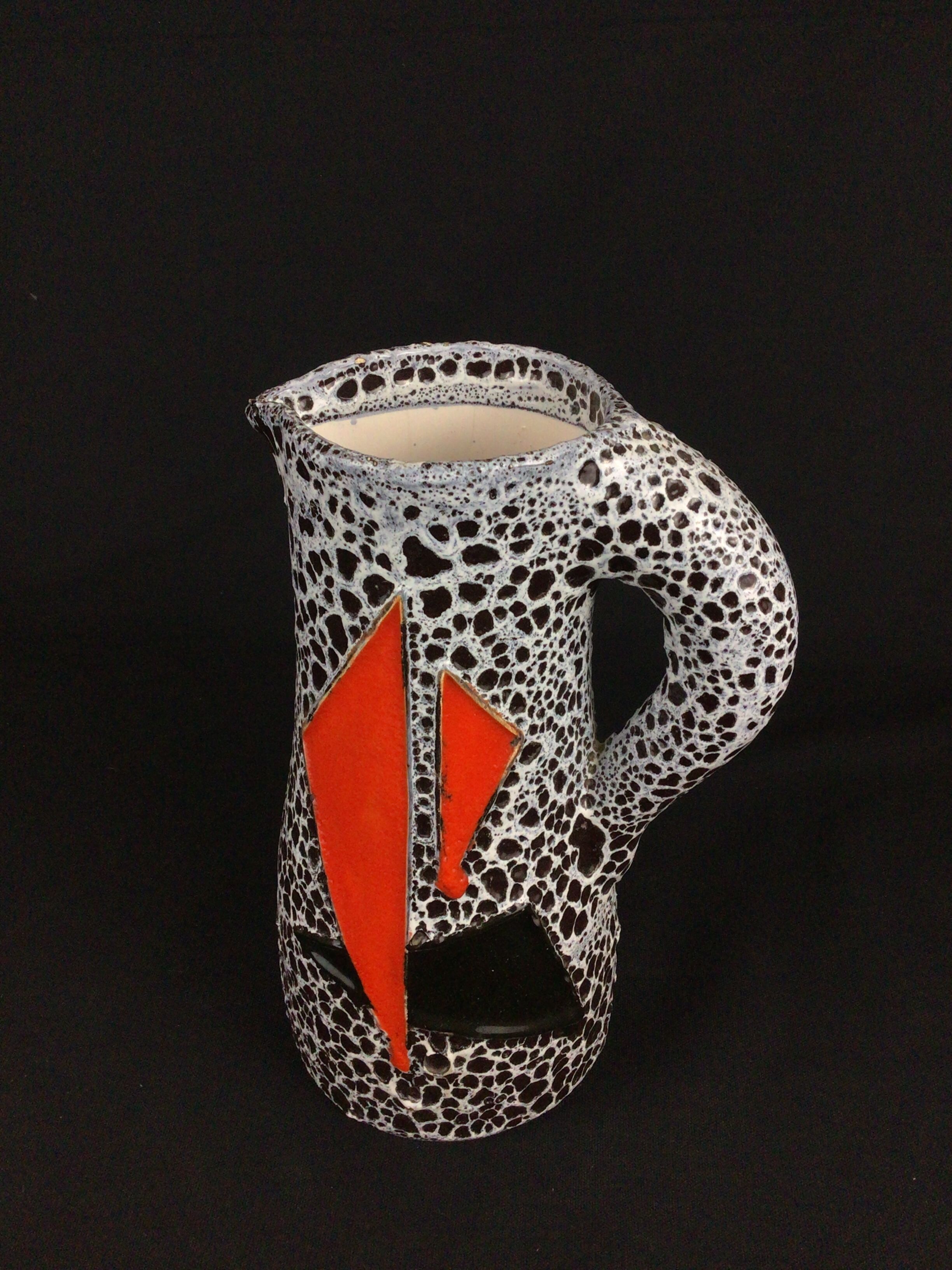 Pitcher ceramic vase Vallauris Le Vaucour
