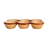 Lot of bowls in seddles Gien