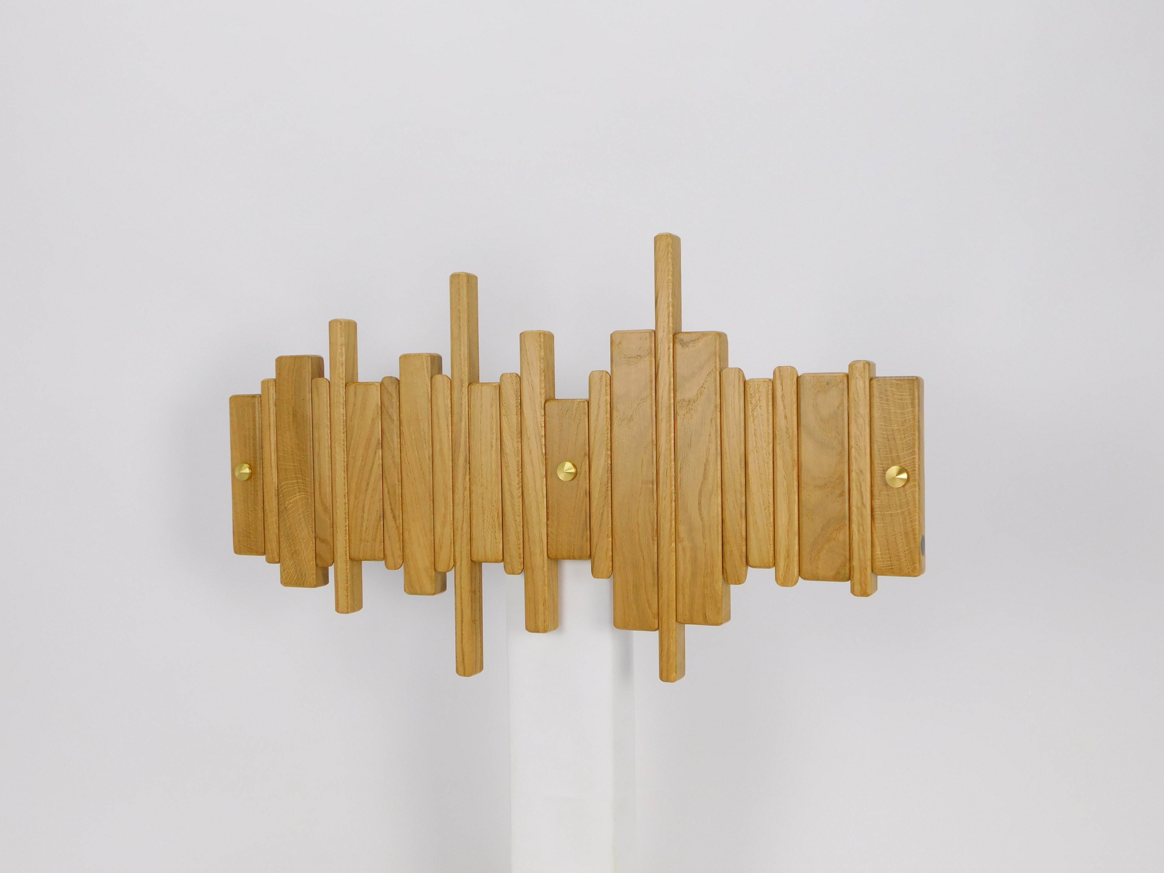 Piano Coat Rack Type 3 Oak 60 cm