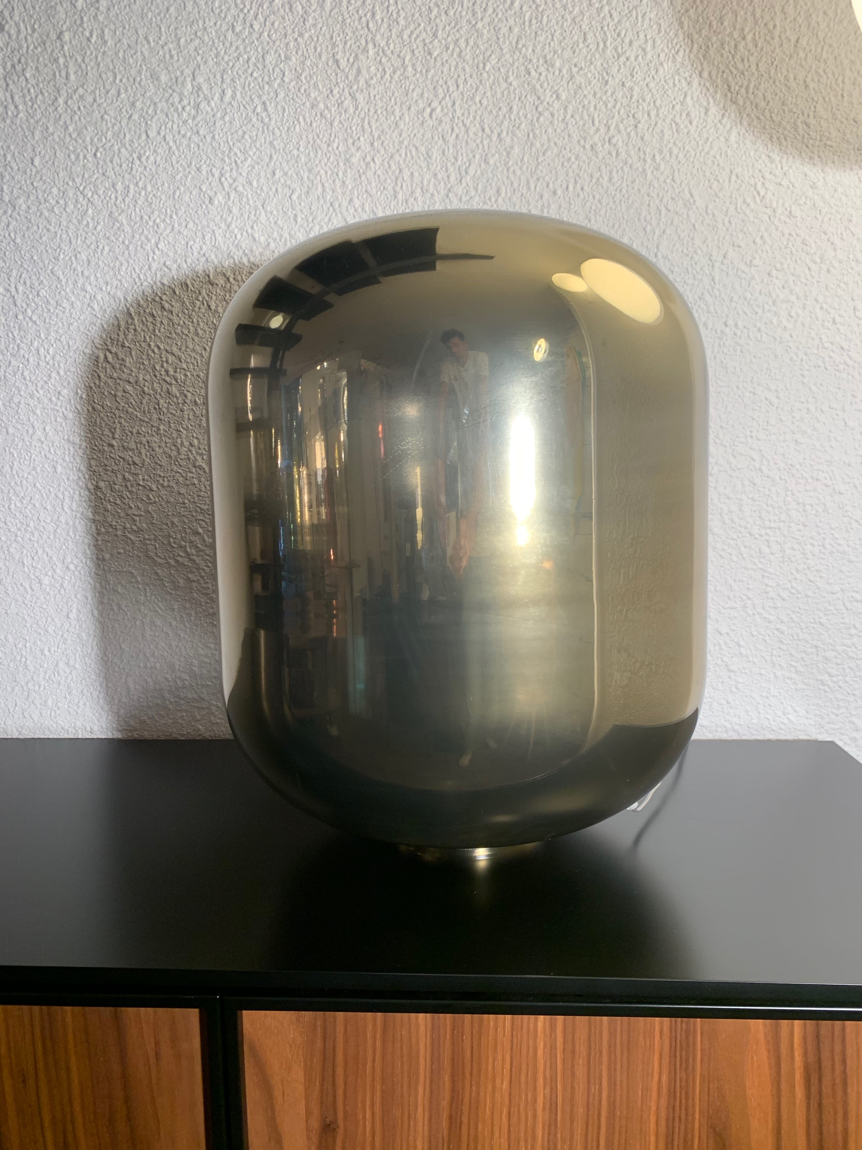 Golden glass lamp