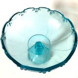 Large blue glass cup