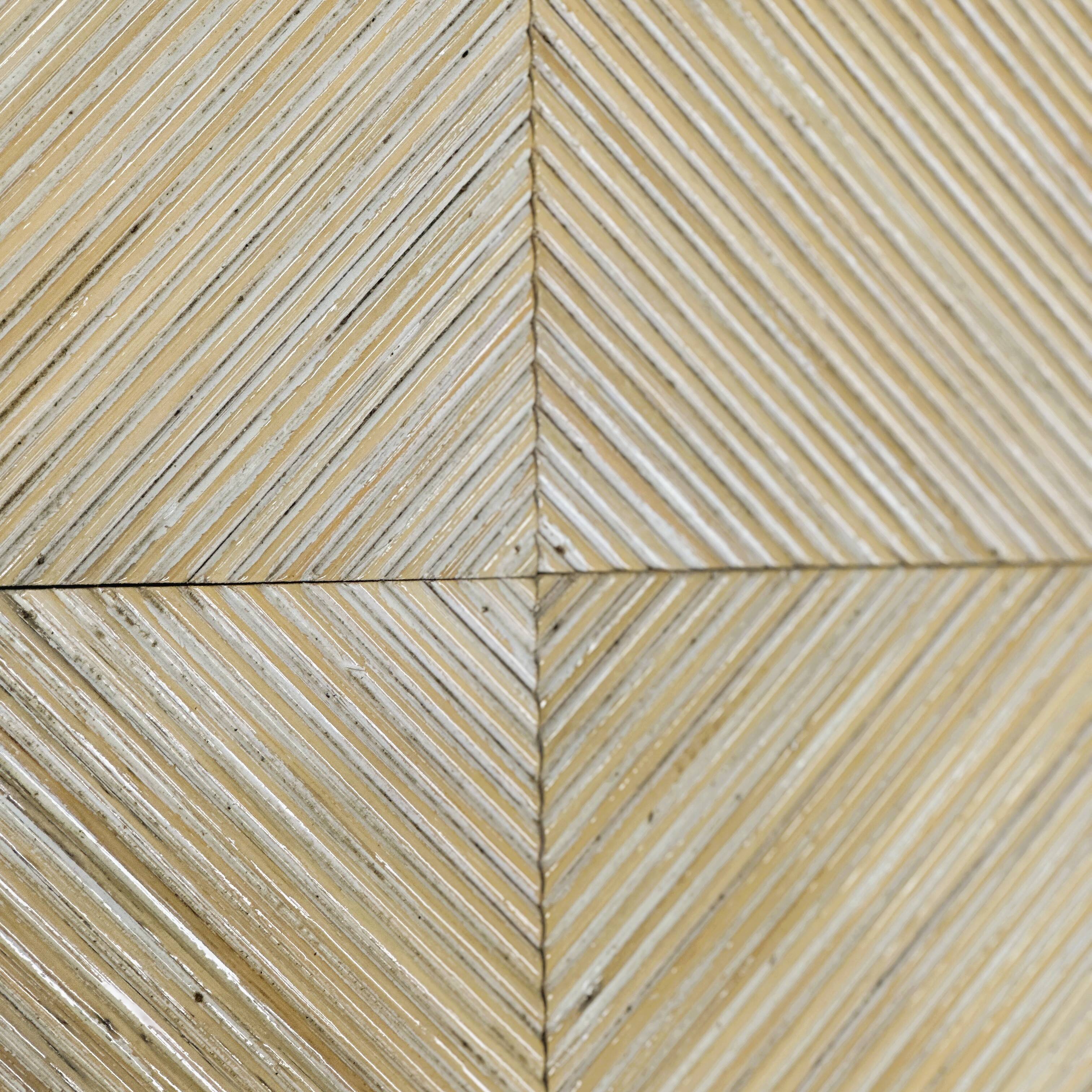 1970s Howard Dilday Organic Rattan Console Table with Black Lacquer Border.