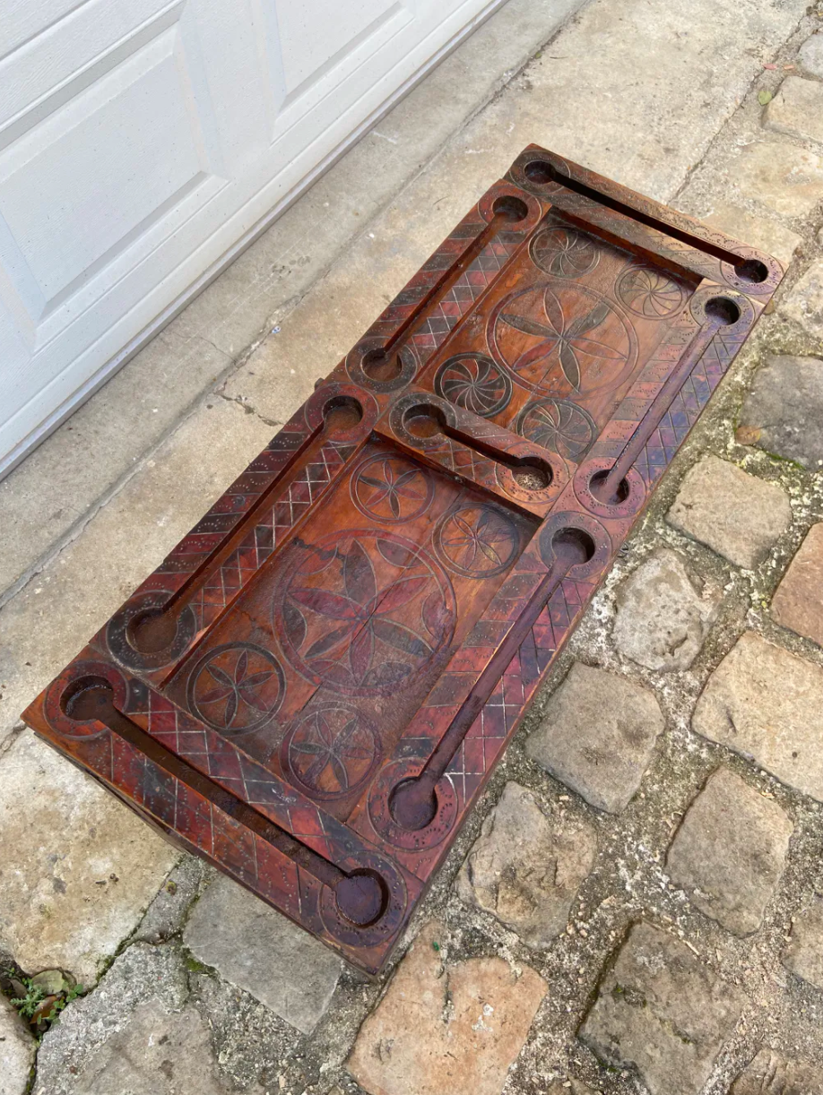 Set of Moroccan cedar wood chests