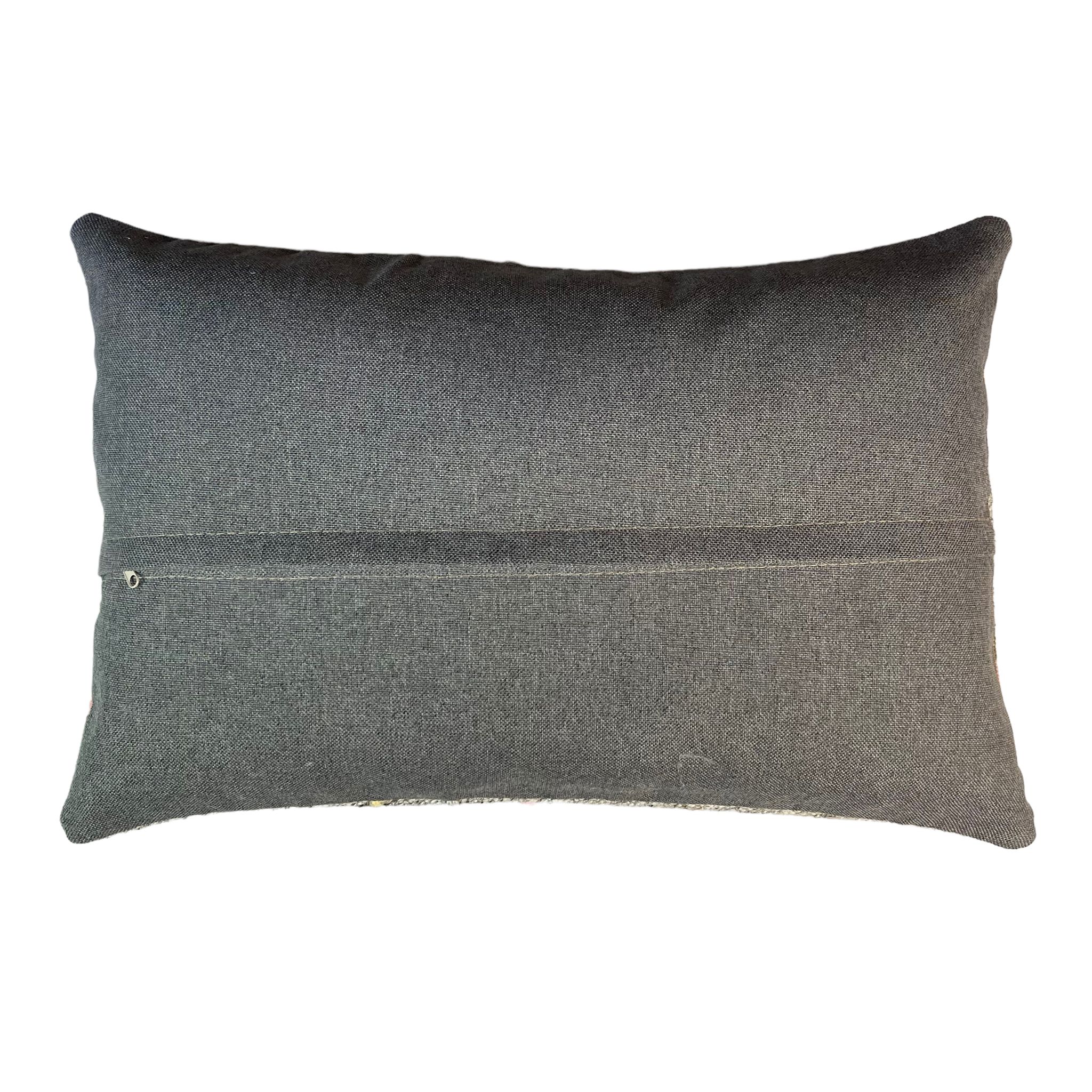 Housse de coussin vintage turque faite à la main, 40 x 60 cm